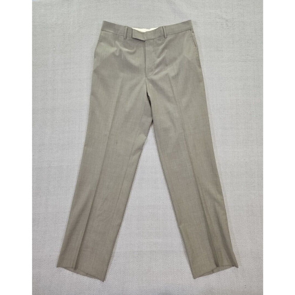 Hugo Boss Pants Men's 34x32 Gray 100% Virgin Wool Made in USA Pasolini/Movie - Picture 1 of 16